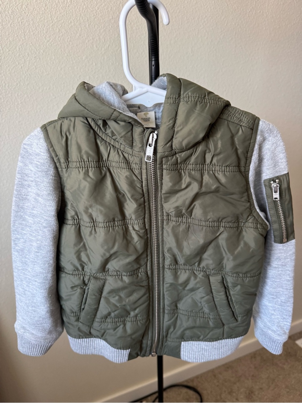 Tucker + Tate Kids’ Olive Green Mixed Media Jacket